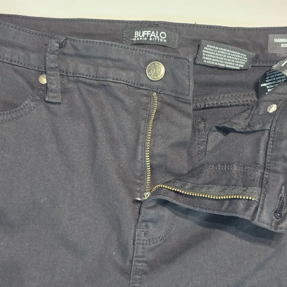 Buffalo David Bitton Hanna High Rise Soft Stretch Skinny Jeans Black 8/29